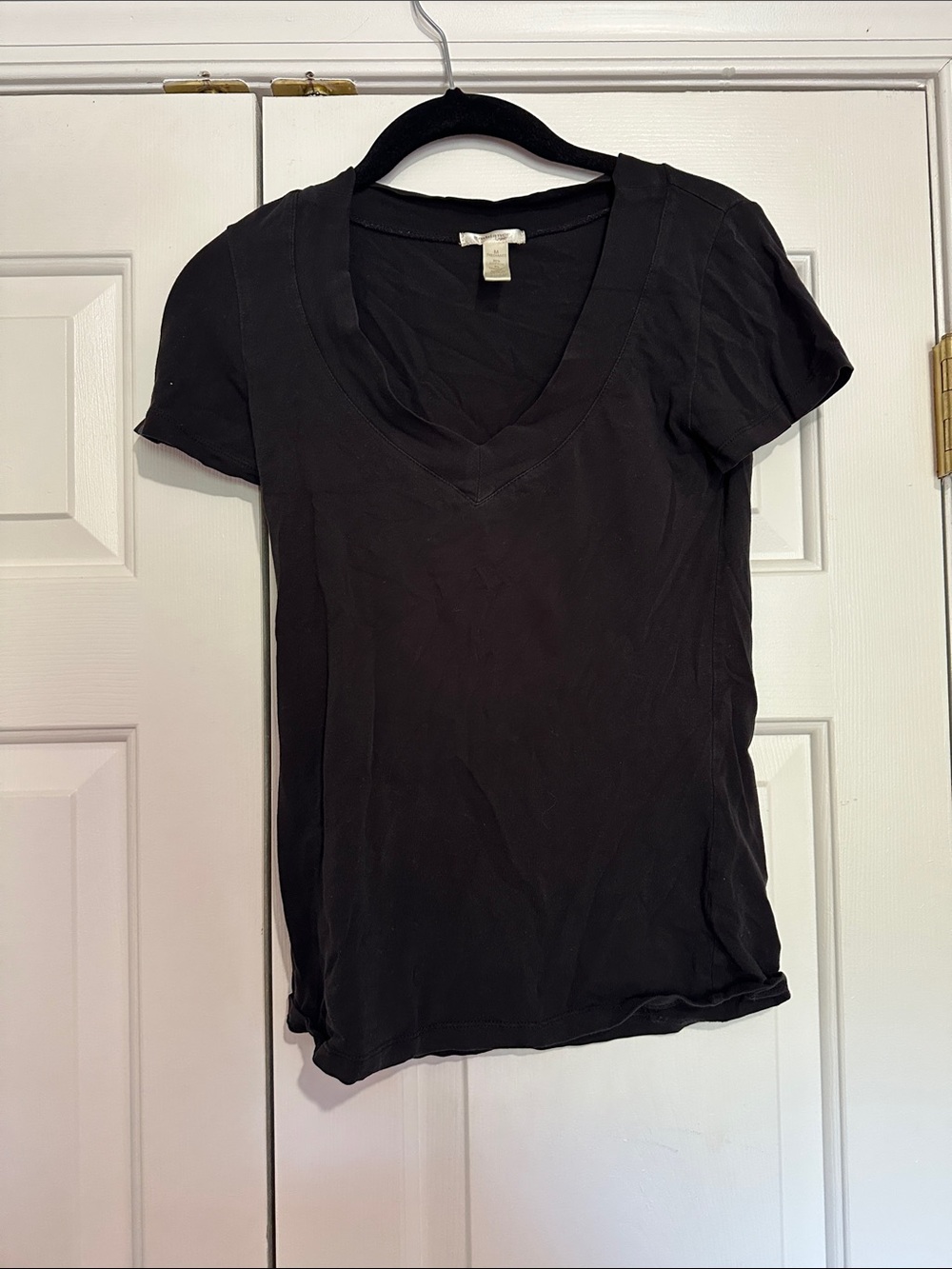 Black V-Neck Women's Tee